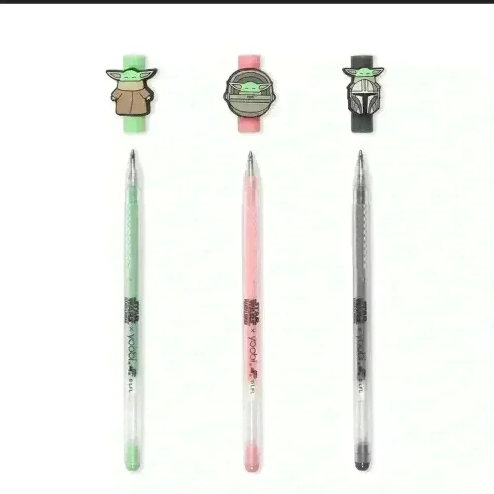 Star Wars 3Pack Gel Pen Set Yoda Chewbacca Darth Vader Disney Yoobi